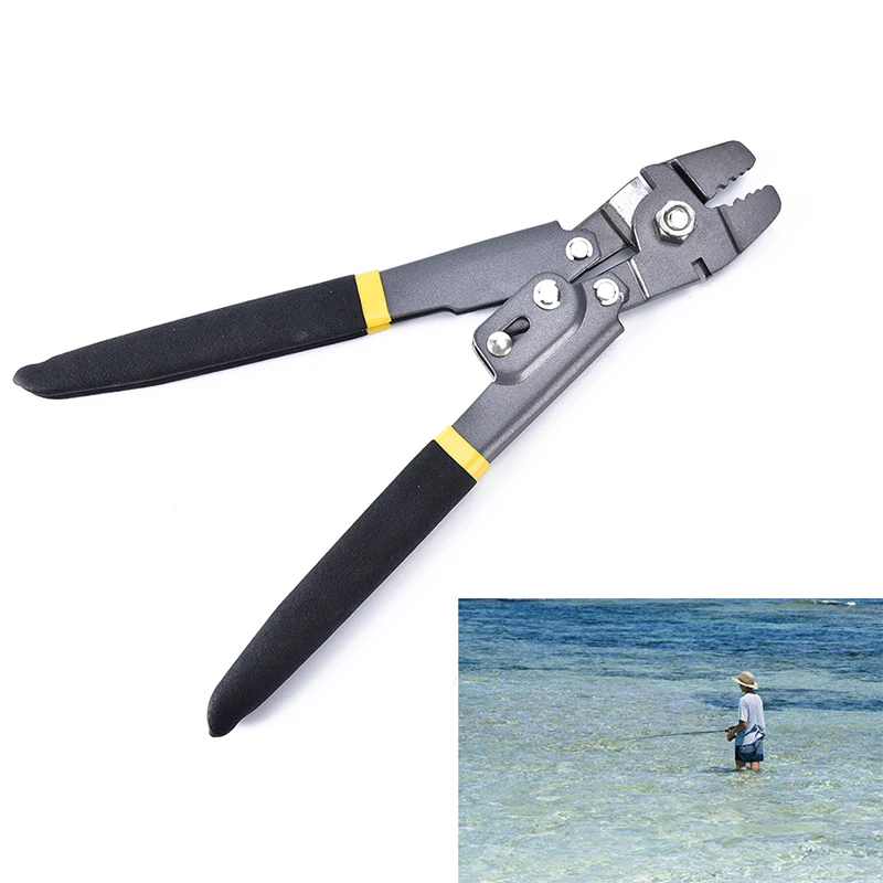 

1pc High Quality Stainless Steel Fishing Plier Wire Rope Crimper Crimping Tool