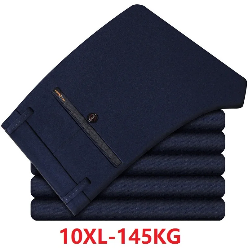 Брюки мужские прямые в деловом стиле деловые Костюмные штаны брюки темно синего