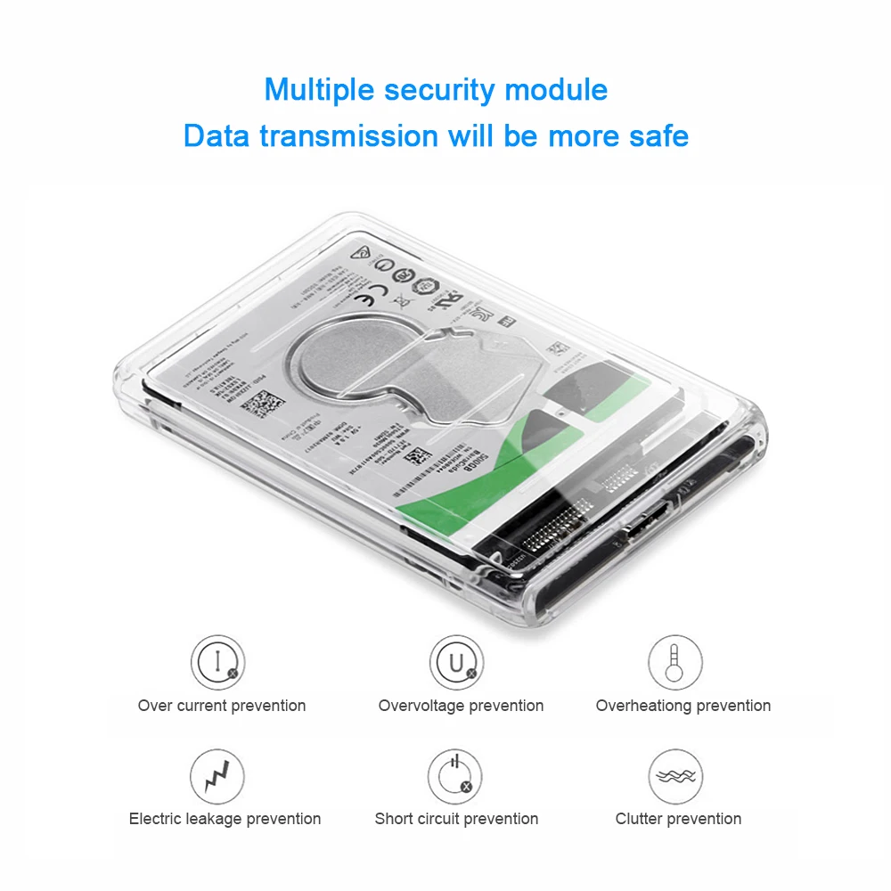 CHIPAL 5 Гбит/с 2 ''Прозрачный жесткий чехол SATA 3 0 USB внешний диск SSD HDD корпус