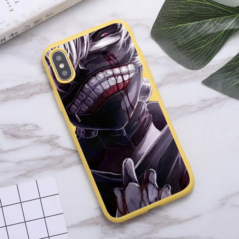 

Tokyo Ghouls japanese anime manga luxury Phone Case shell Candy Color for iPhone 6 7 8 11 12 s mini pro X XS XR MAX Plus