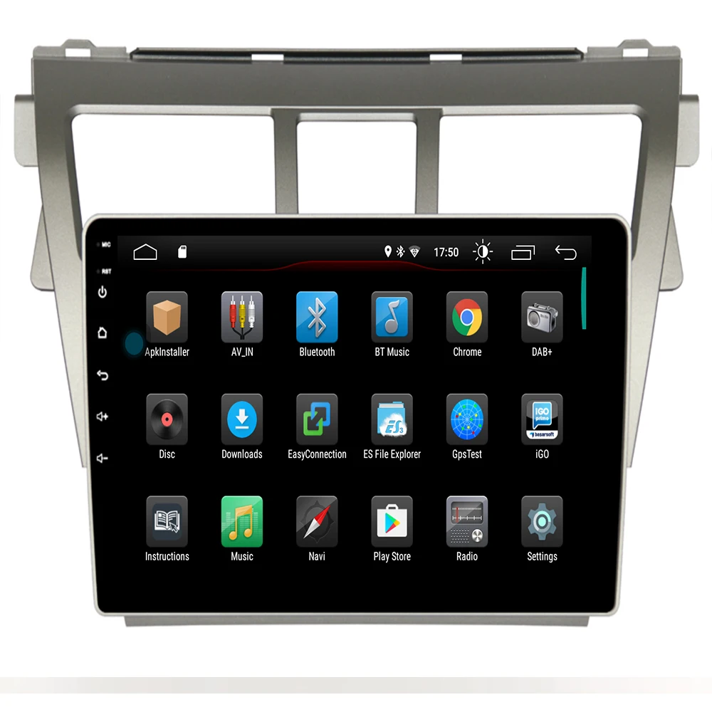 9 дюймов 2.5D Android10 автомобильный dvd мультимедийный плеер GPS для Toyota Vios Yaris Belta