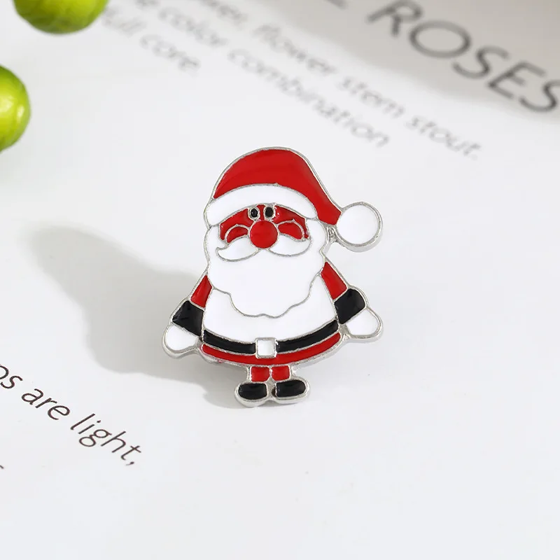 Эмалированная брошь в форме Санта Клауса рождественской елки | Украшения и