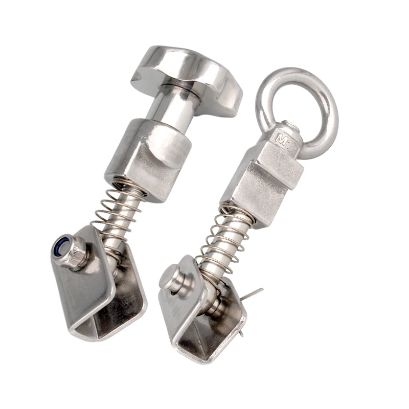

304 Stainless Steel Rings Screw Nut Set Plum Blossom Hand Screw Bolt Nut Flange Fastener Manhole Accessories M12