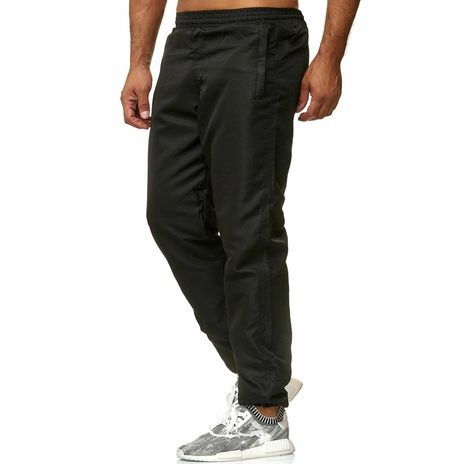 

Men's Casual Cotton Jogger Sport Pants Low Crotch Irregular Fashion Slim Fit Sweatpants
