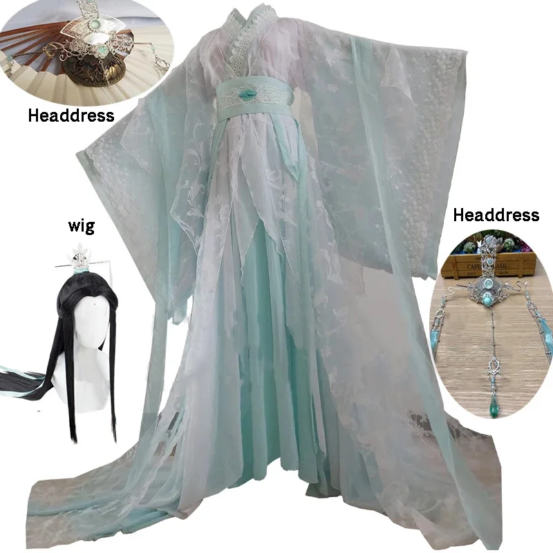 Костюм китайского аниме в старинном стиле Shen Yuan Hanfu Cos одежда Ши цинсюань для