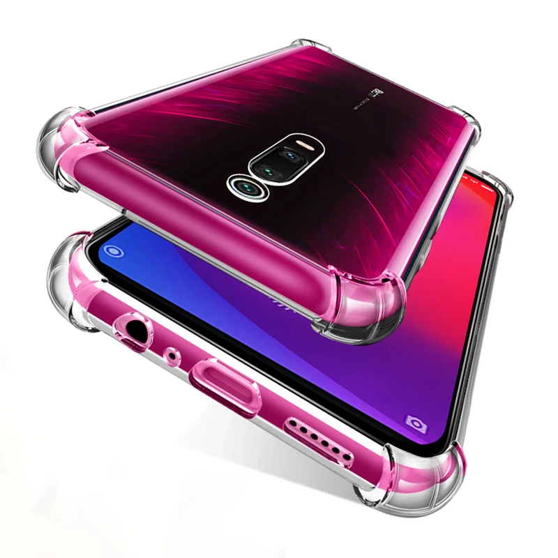 Transparent Shockproof Phone Case for Xiaomi Mi 9T Redmi K20 Pro Airbag Soft Silicone 9TPro Mi9T Original Clear Back Cover Funda