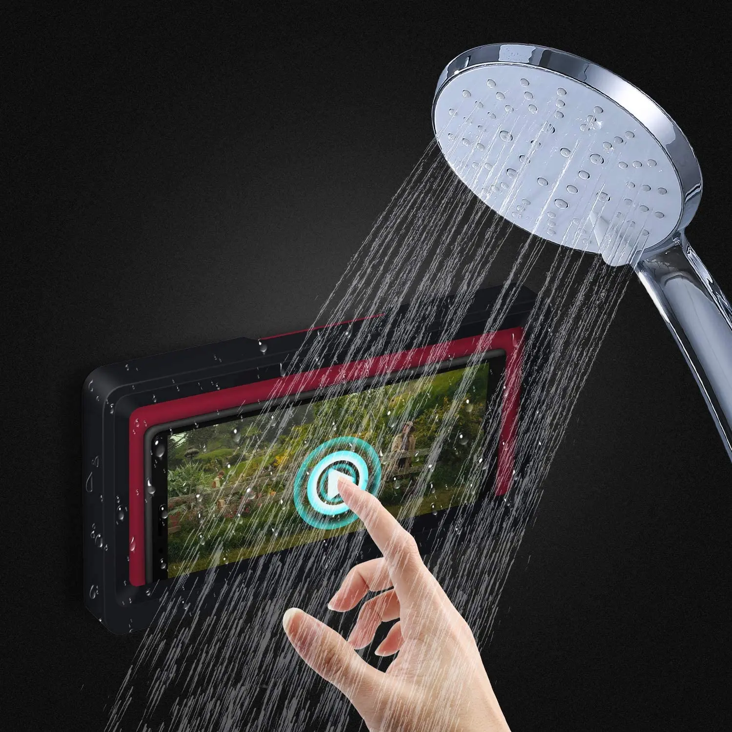 Водонепроницаемый противотуманный чехол для ванной комнаты настенный держатель