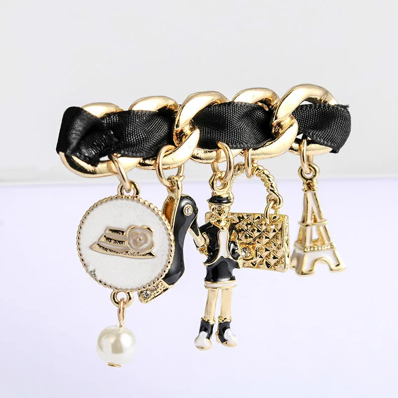 Булавка для лацкана с кисточкой из ткани брошь бант ювелирное изделие роскошная