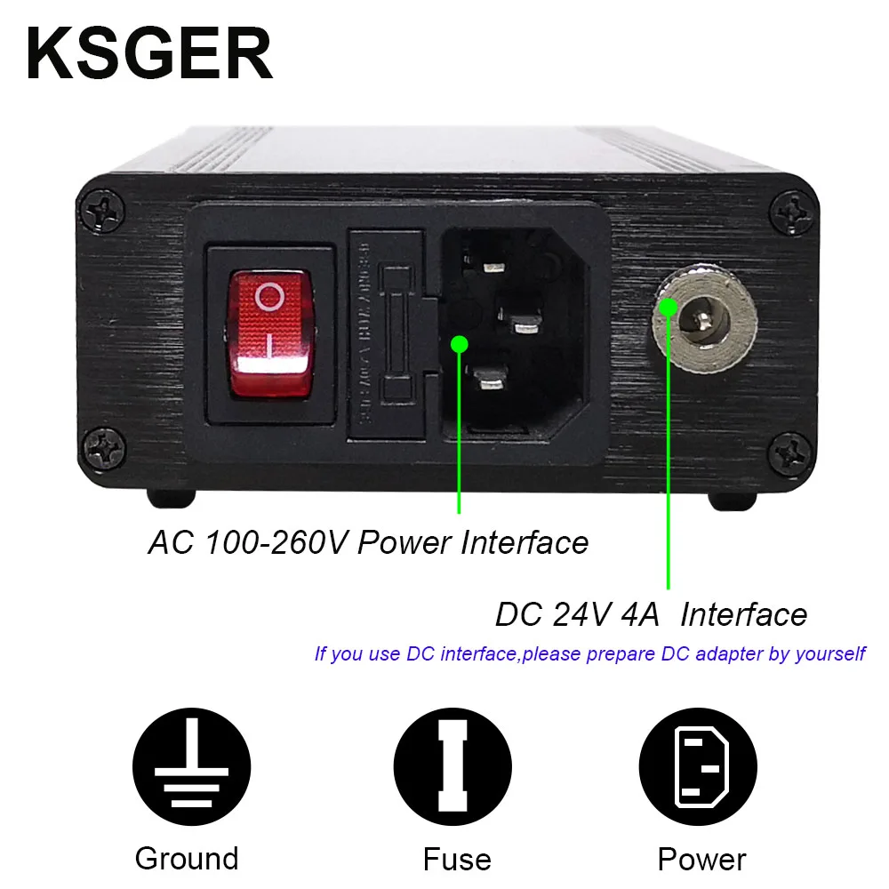 KSGER T12 паяльная станция AC/DC T12 железные наконечники STM32 OLED V2.0 Электрический контроллер алюминиевый сплав DIY наборы сварочные инструменты 907
