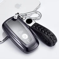 2020 tpu car key cover for ford case protection for ford fusion mondeo 2018 mustang 3button smart remote full key ring cover