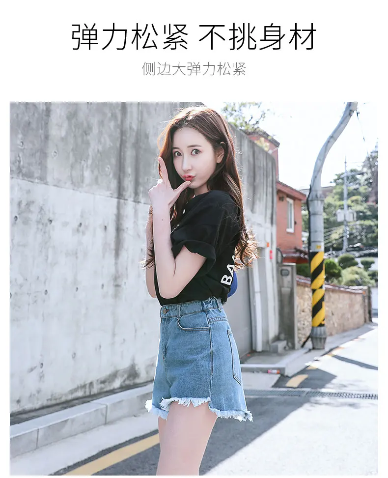 

Minimalist High Waist Short Panst Autumn Women Solid Loose Shorts