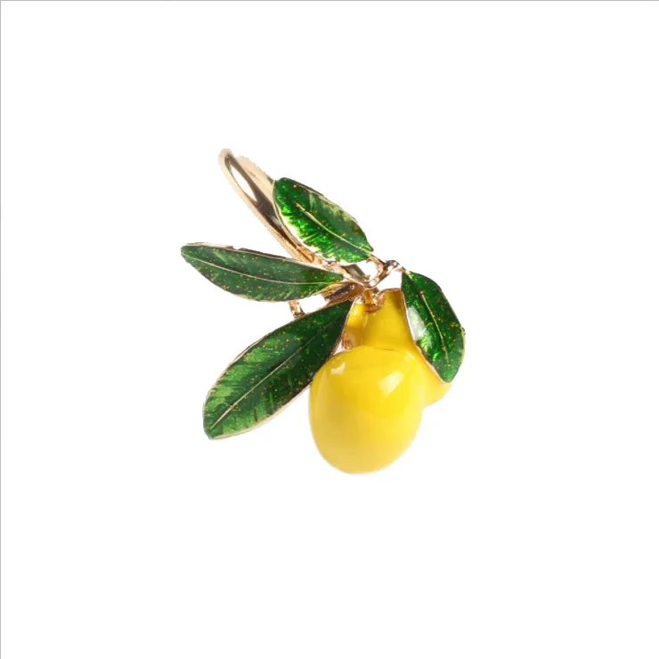 

12Pcs Hotel Table Decoration Lemon Napkin Buckle Fruit Napkin Ring Paper Towel Ring