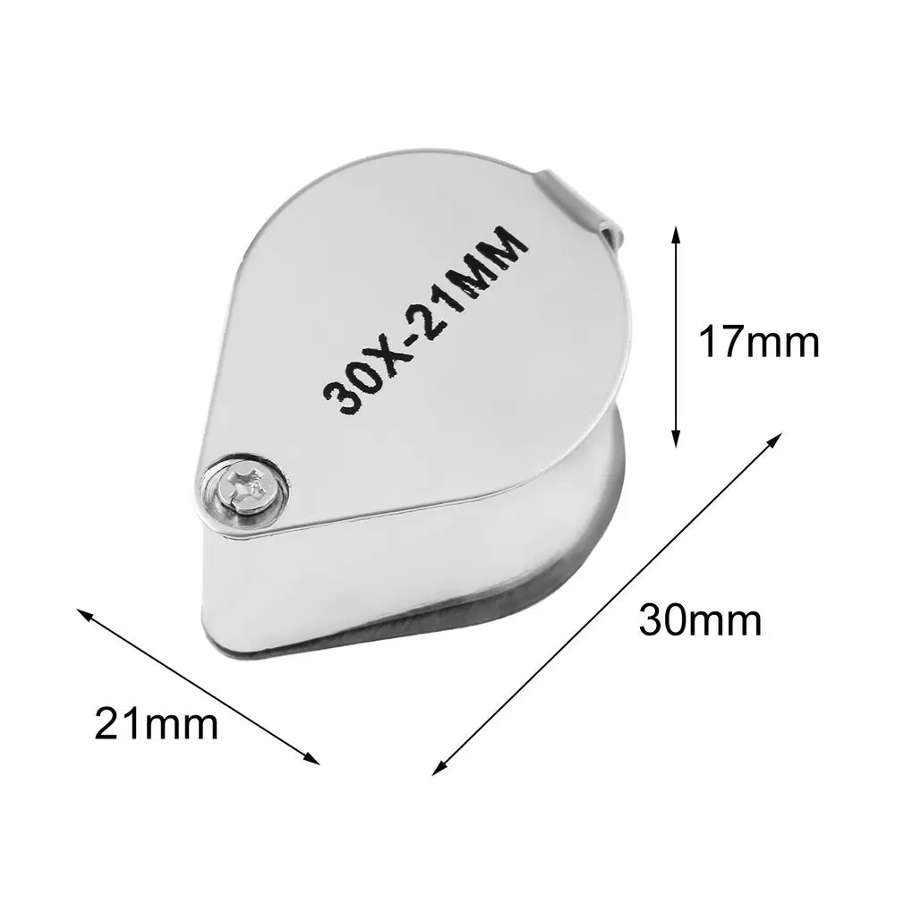 

Mini 30x 30x21mm Loupe Magnifier Magnifying Triplet Jewelers Eye Glass Jewelry Diamond Drop Shipping
