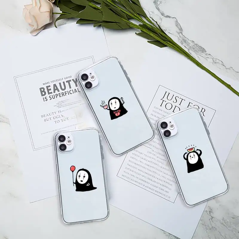 

Faceless man Phone Case Transparent for Clear iPhone 11 12 8 7 6 6S Plus X 5S SE 2020 XR mini pro XS MAX