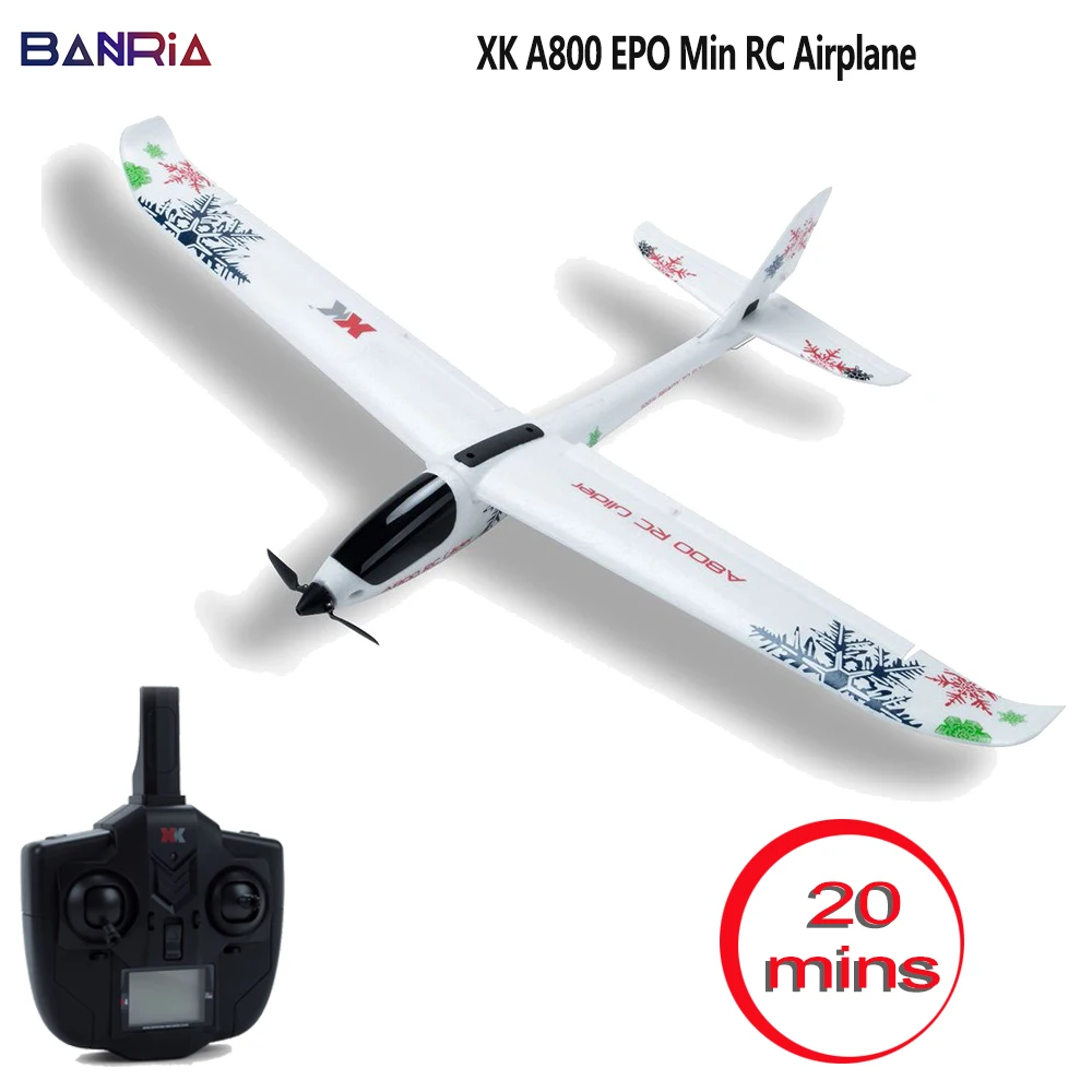 DIY Радиоуправляемый игрушечный самолёт с дистанционным управлением планер XK A800 2