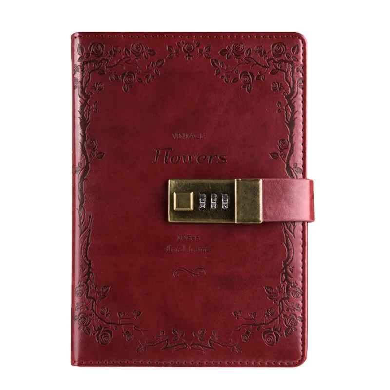 

New B6 High Quality Multifunction Hardcover Commercial Diary Bookwith Coded Notebook Password Lock