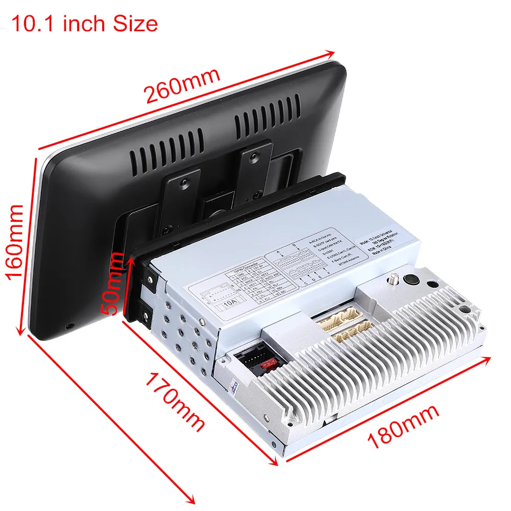 Автомагнитола 1DIN мультимедийный проигрыватель MP5 с экраном 10 1 " Android 9 GPS 4G Wi Fi 2.5D