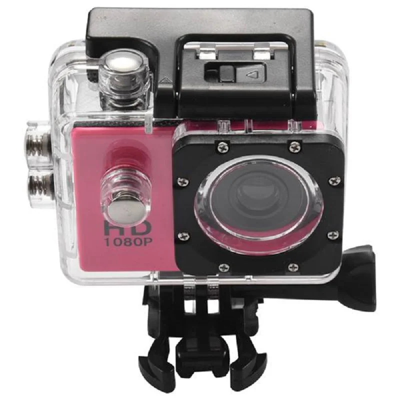 

Mini Camera 480P Motorcycle Dash Sports Action Video Camera Motorcycle Dvr Full Hd 30M Waterproof,Pink