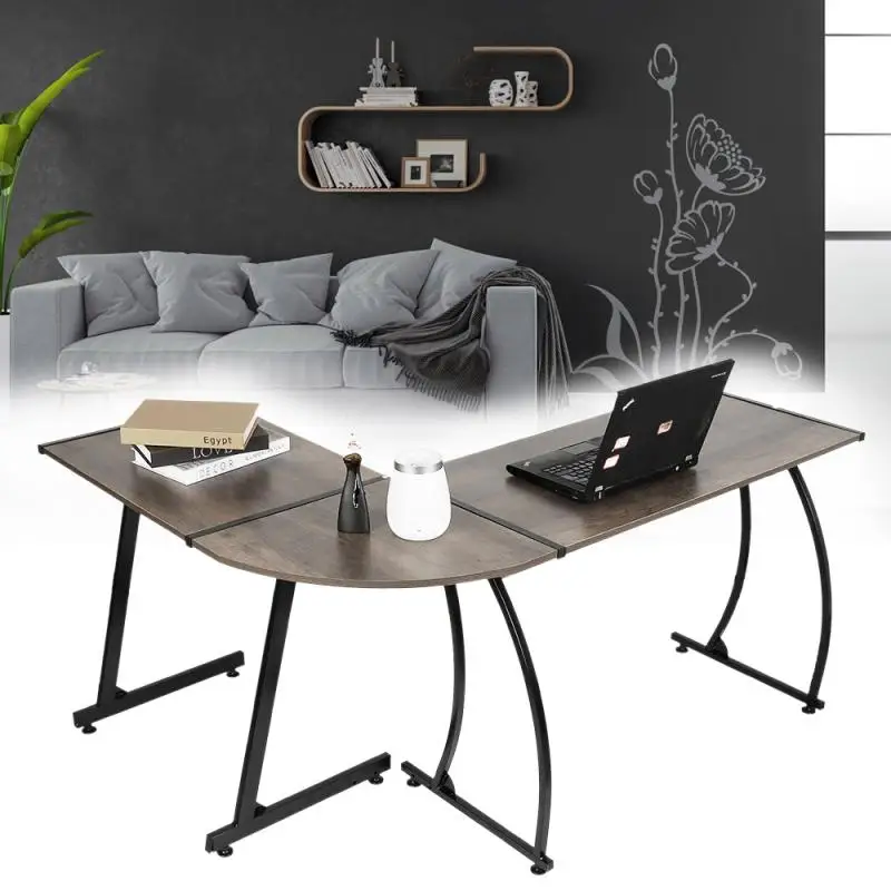 

L-образный угловой стол, компьютерный стол, ноутбук, современный письменный стол для учебы, игровой стол, офисный стол, мебель для дома и офис...