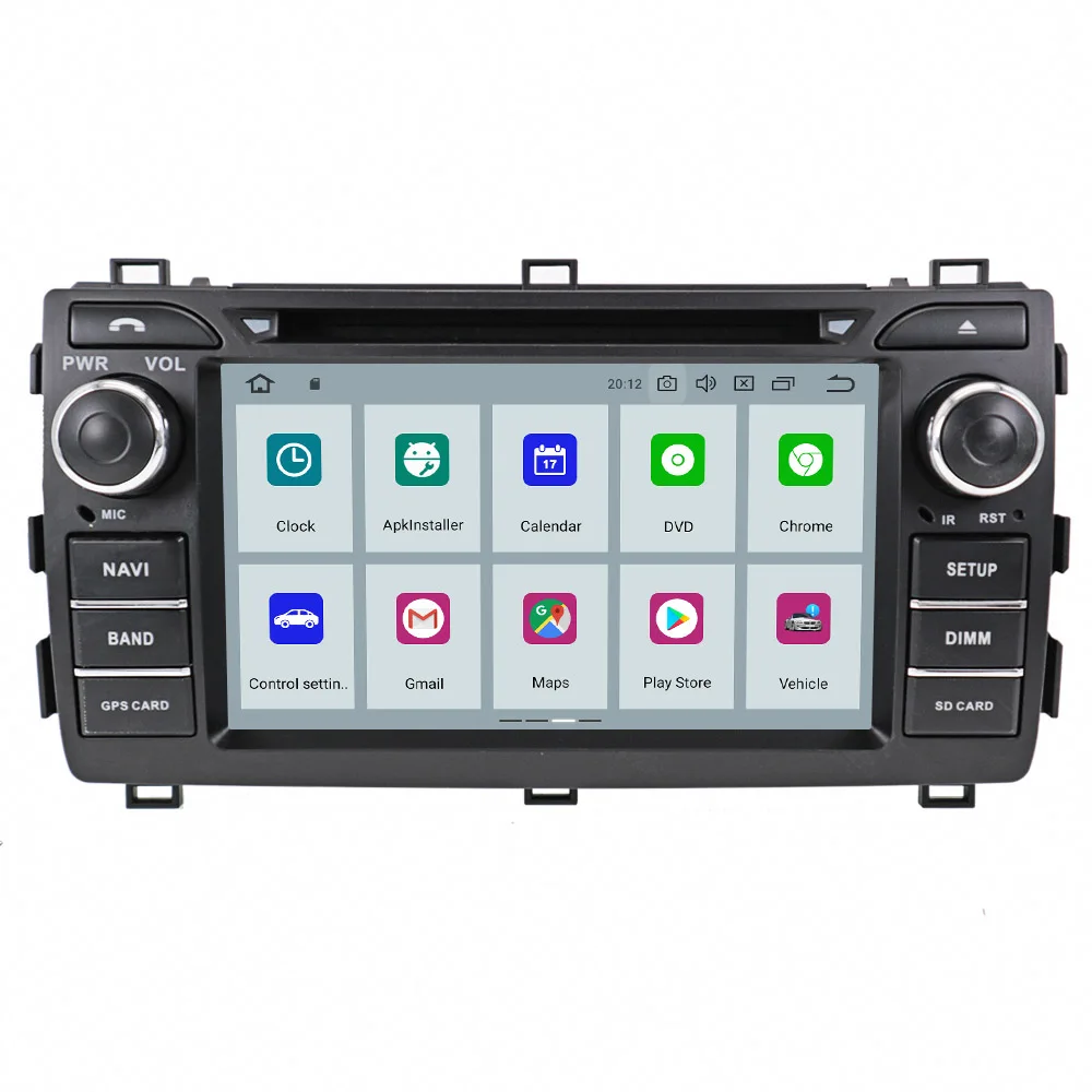 Автомобильная Мультимедийная система Android 9 0 64 ГБ автомобильный DVD-плеер для Toyota