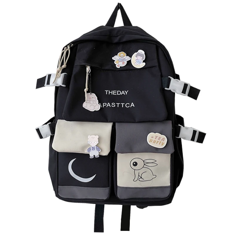 Рюкзак женский нейлоновый школьный в стиле Харадзюку | Багаж и сумки