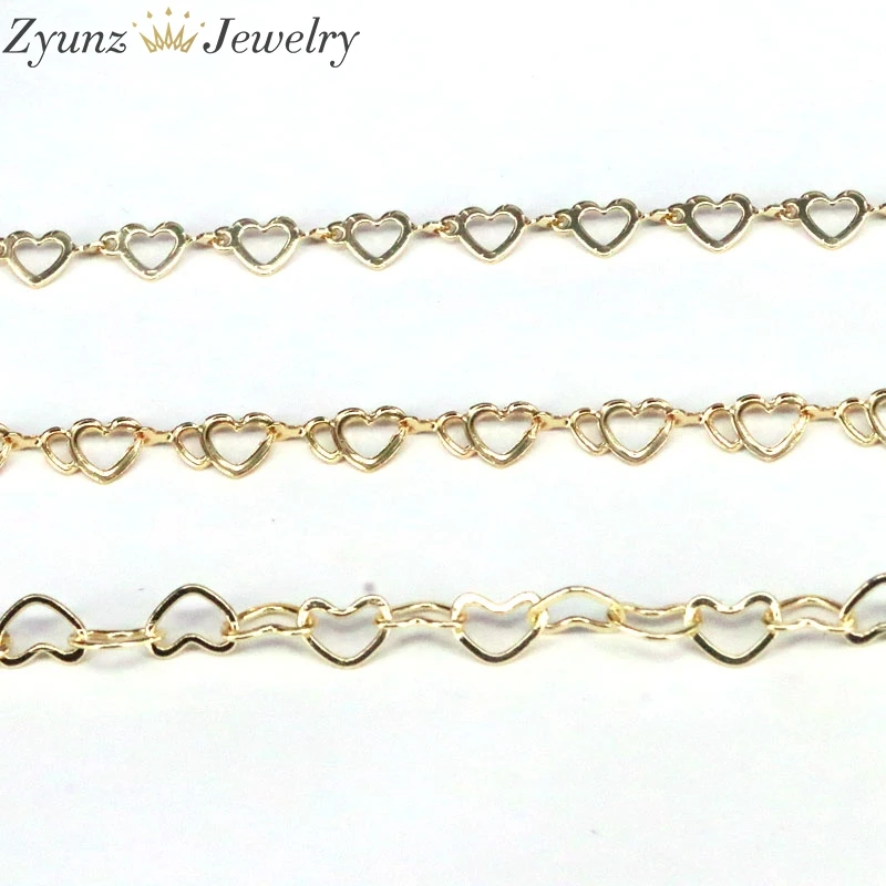 Цепочка для бижутерии сделай сам полая цепочка золотого цвета поделок 10 метров