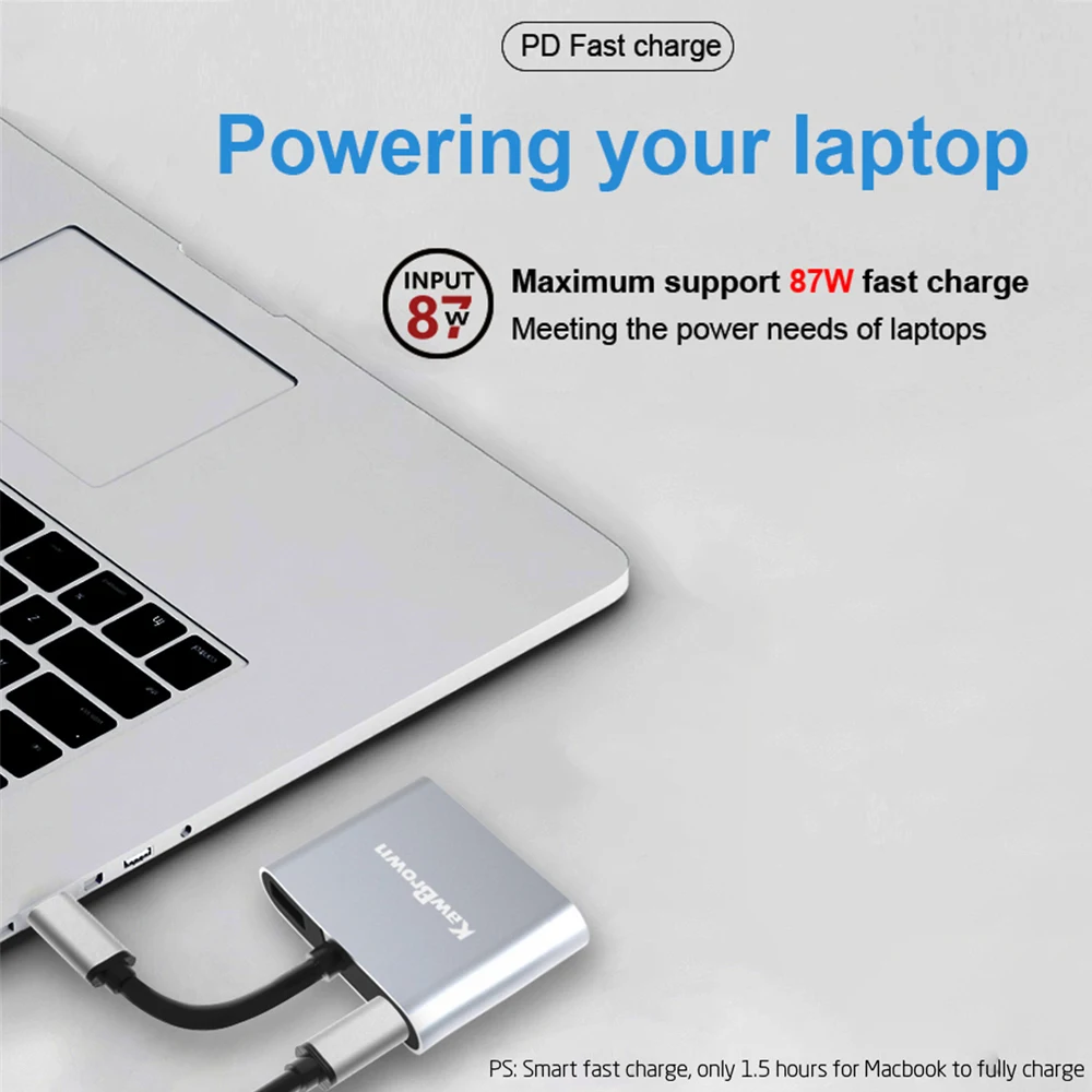 KawBrown 4 в 1 мульти USB C док станция адаптер расширяется к 3 0/HDMI/VGA выход/PD Зарядка для