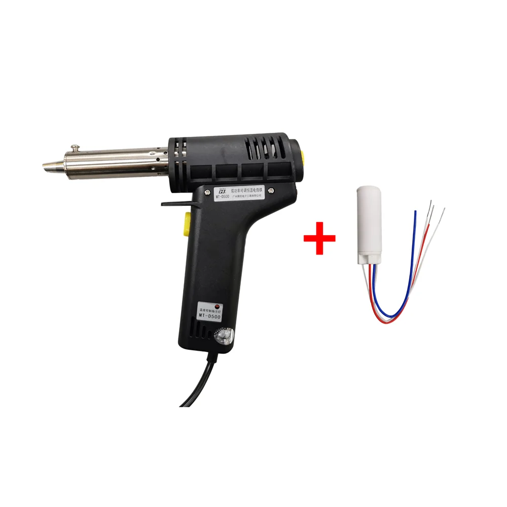 

Электрический паяльник с пистолетом высокой мощности, 500 Вт, регулируемый сварочный инструмент для брендинга, двойной мощный паяльник