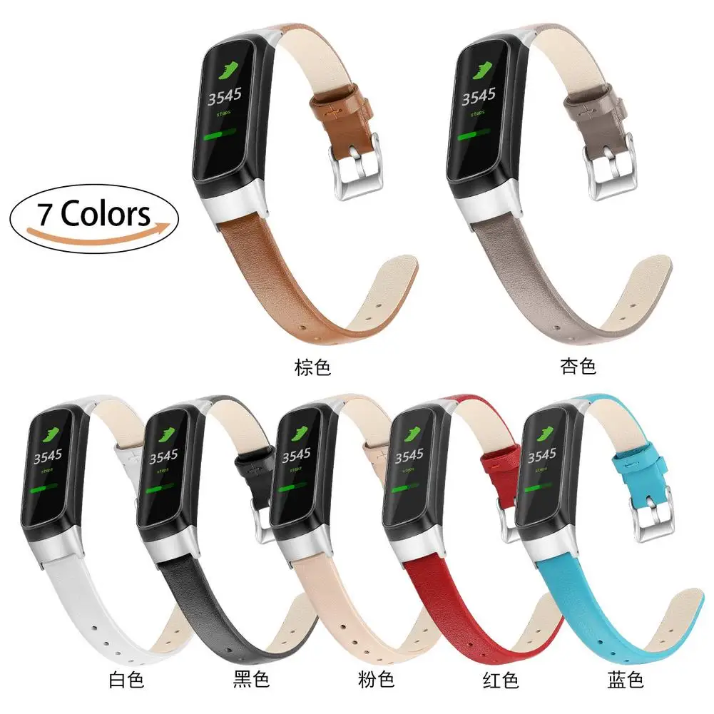 Для samsung Galaxy Fit Sm-r370 Смарт сменный ремешок для наручных часов напульсники ремни Кожаные Ремешки для наручных часов аксессуары
