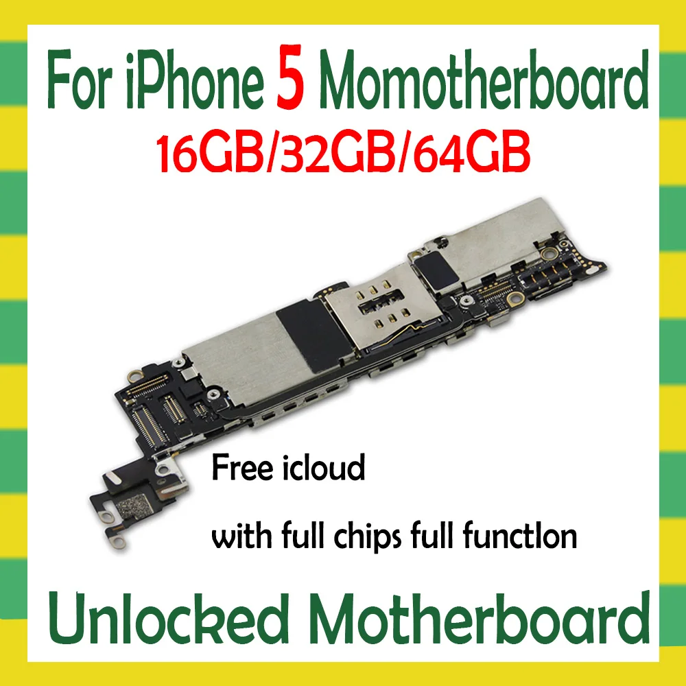 Материнская плата для iphone 5 оригинальная разблокированная с чипами IOS MB
