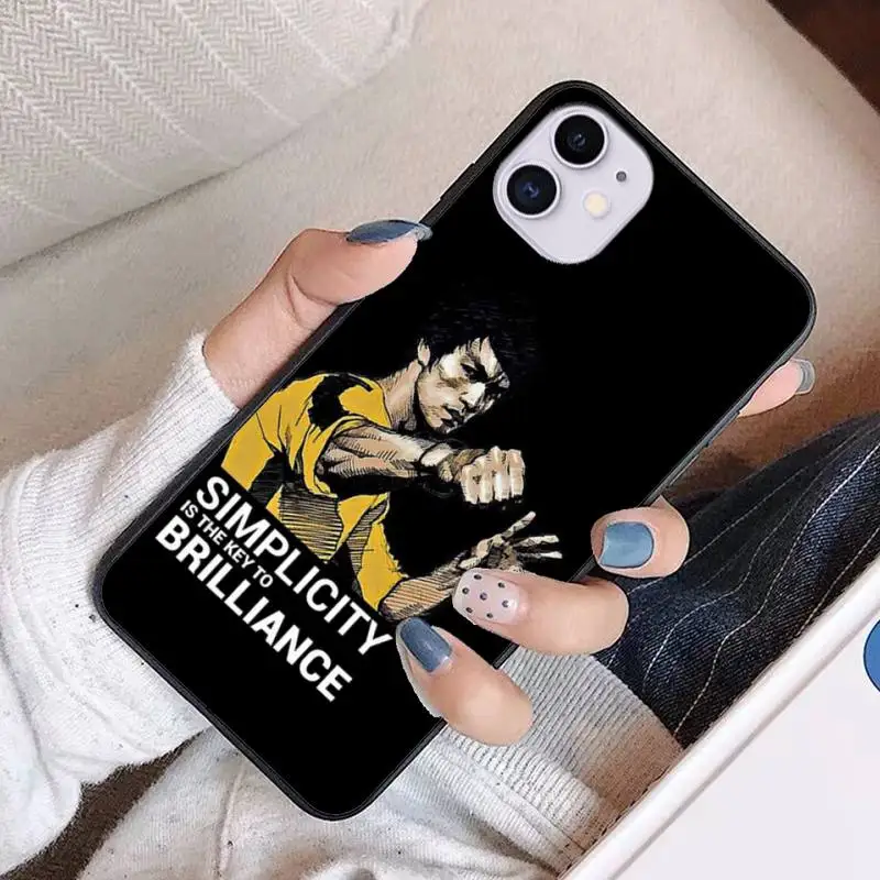 Брюс Ли китайский кунг фу роскошный брендовый чехол fundas carcasa аксессуары etui capas для