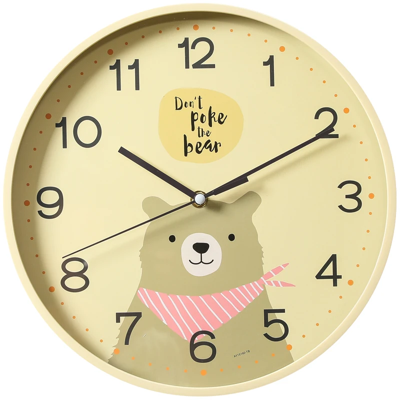

Ultra-Quiet Punch-Free Wall Clock Cartoon Cute Simple Clock Home Living Room Pocket Watch