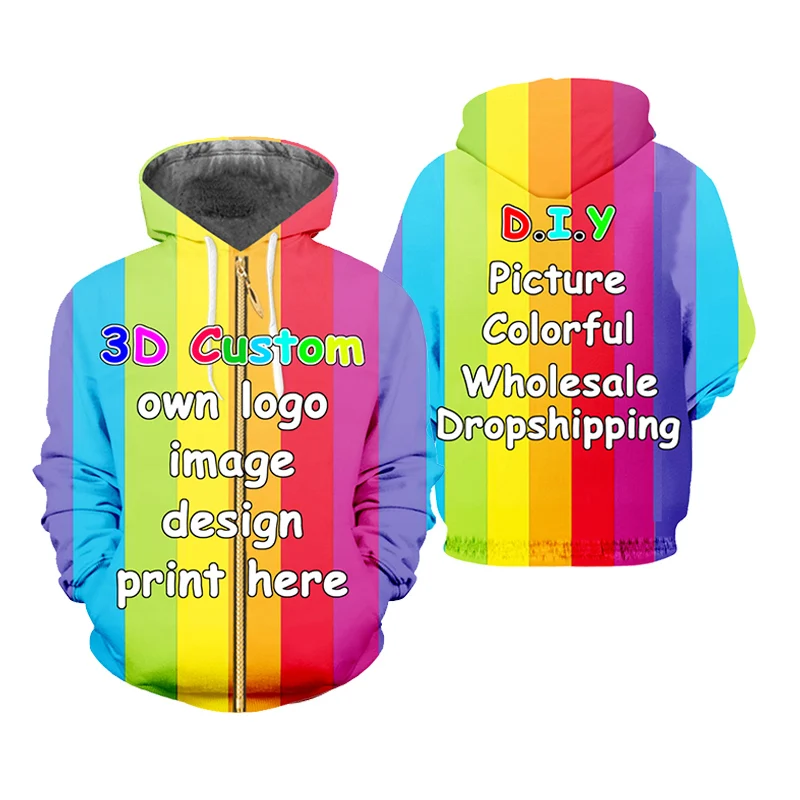 IFPD EU Size Mans/woman 3d Tie Dye Cool Print Colorful Splash Paint Zipper Hoodies Sweatshirts Casual Hiphop Streetwear Pullover | Мужская