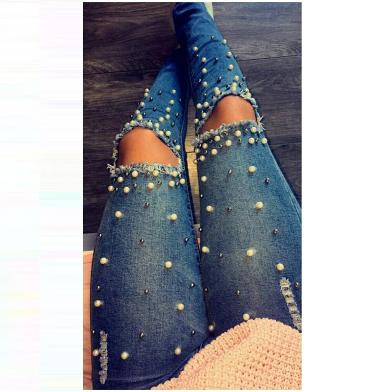 2020 женские джинсы с расклешенными украшениями и низкой талией растягивающиеся