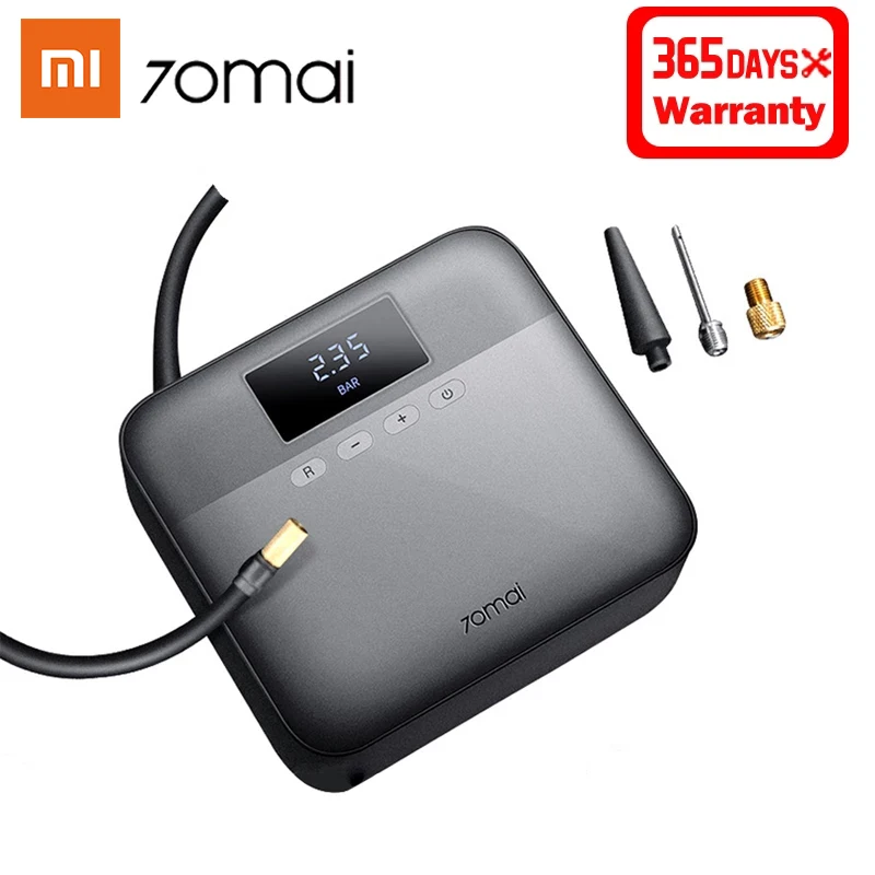 

Оригинальный портативный Электрический автомобильный воздушный компрессор Xiaomi 70mai 12 в 70 MAI, мини-компрессор для накачивания шин, автомобиль...