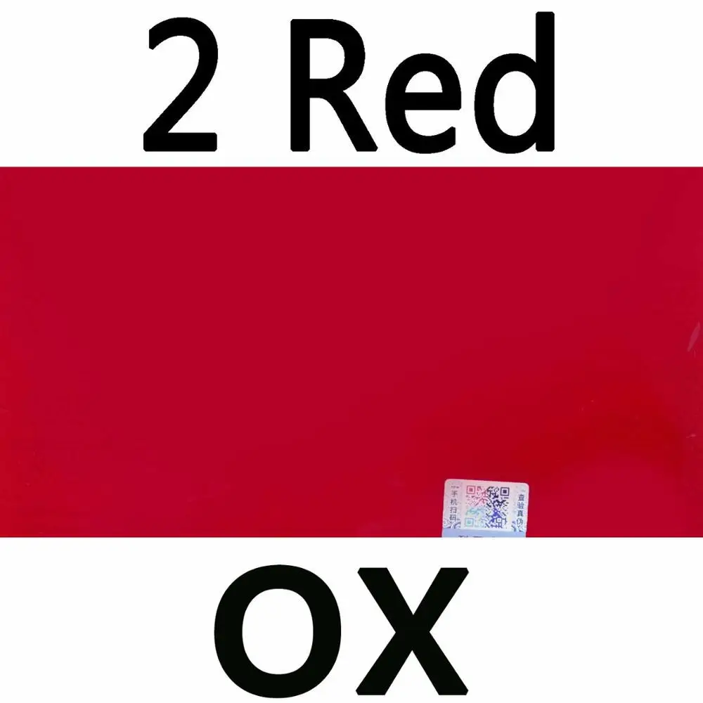 2red OX Оригинальные 2 шт. ритк 729 Дружба FX-729 pips-in настольный теннис/pingpong верхний лист(Резина без губки - Цвет: 2red OX
