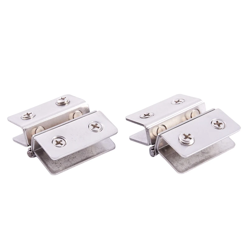 2X регулируемая двойная душевая дверь петля серебристого цвета | Обустройство