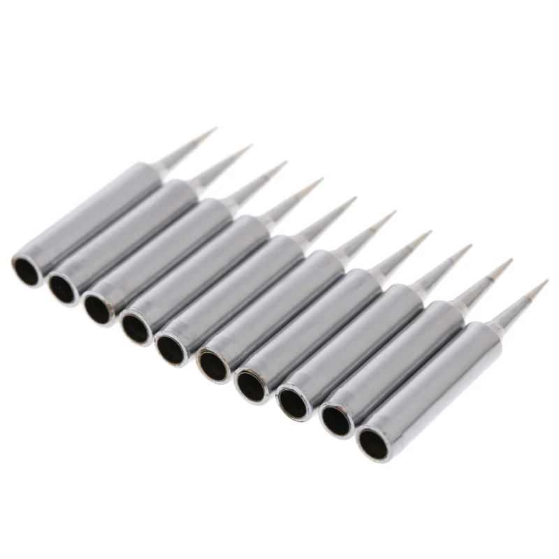 

10 Pcs Lead Free Replacement Soldering Solder Iron Tips 900M-T-I For Hakko Saike 936 852d+ 909D