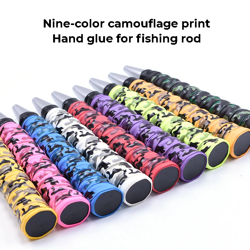 

Absorb Sweat Racket Anti-Slip Tape Handle Grip for Tennis Badminton Camouflage Wrapping Skidproof Sweat Band Tennis Accessories