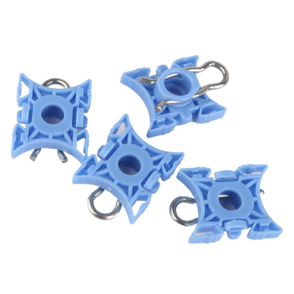 

4 x оконный регулятор скользящий шарнир Зажим крепеж синий для Volvo 51321938884