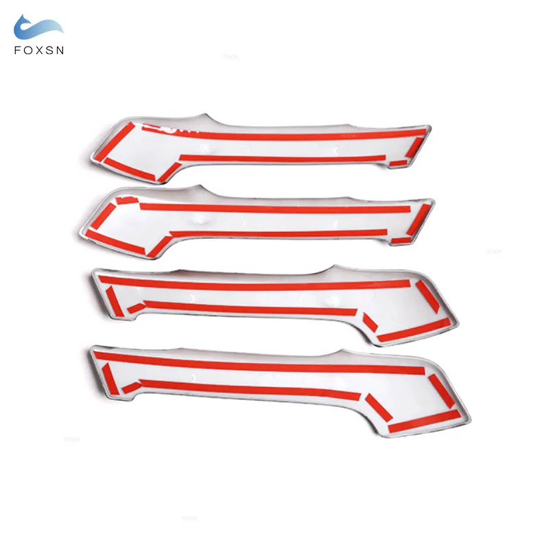 ABS Black Wood Texture Car-styling Interior Door Pull Handle Trim For Toyota Land Cruiser Prado FJ150 150 2010 - 2016 2017 2018 |