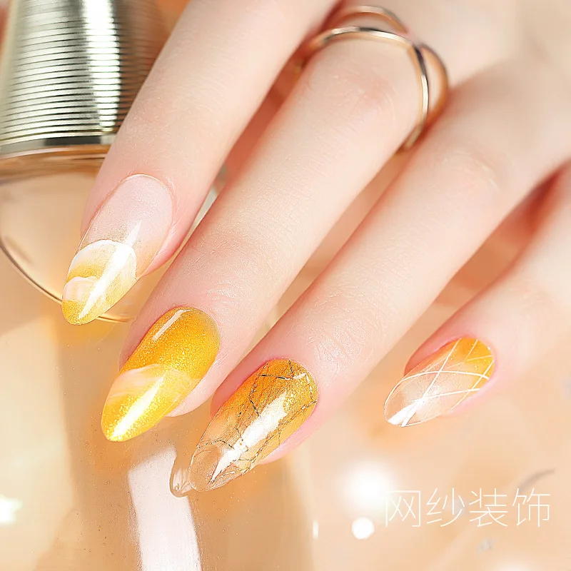 Ювелирные изделия для дизайна ногтей черная серебряная розовая Золотая сетчатая