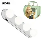 Светодиодный светильник для макияжа, в виде пластикового зеркала