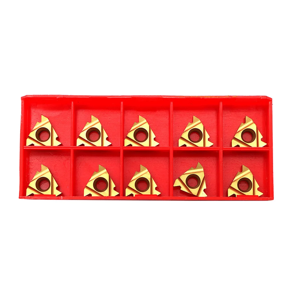 

10Pcs/Set 16IR AG60 CNC Carbide Inserts Lathe Thread Turning Tools