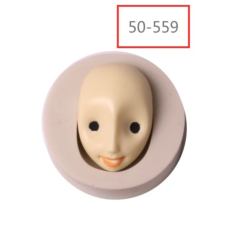50-559 DIY 3D Baby Face силиконовая форма для шоколада Gumpaste Полимерная глина Смола ручной работы формы для мыла человеческое лицо помадка торт инструмент для украшения - Цвет: 50-559
