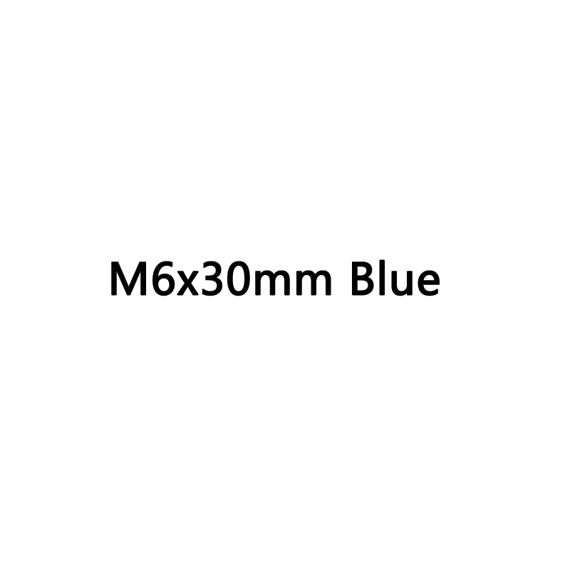 M6x30mm Blue Титановый "Wanyifa" Ti Болт M6 x 20 25 30 35 мм для наушников - Цвет: M6x30mm Blue