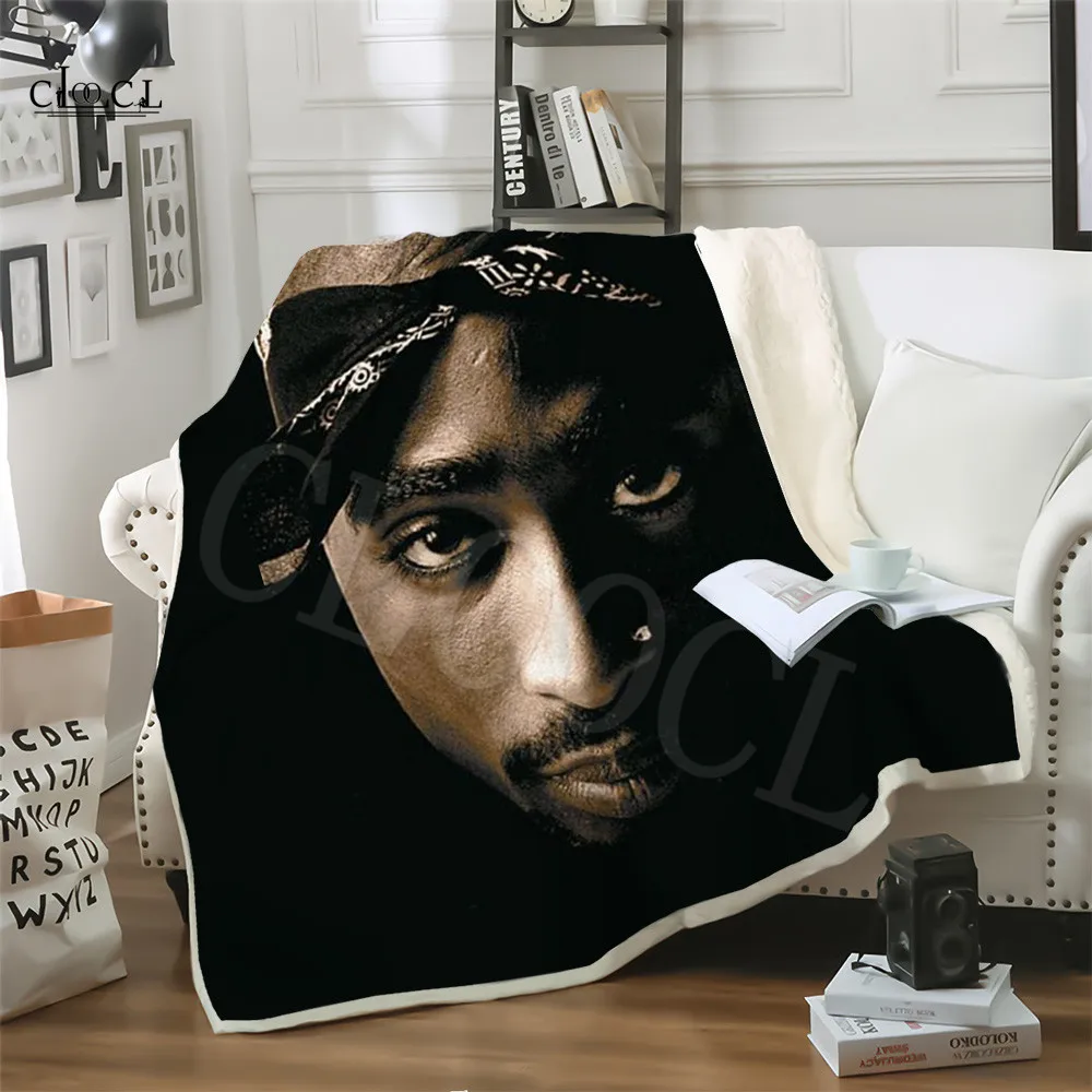 Tupac 2Pac плюшевое одеяло для взрослых Детское покрывало теплое s 3D принт раппер Makaveli