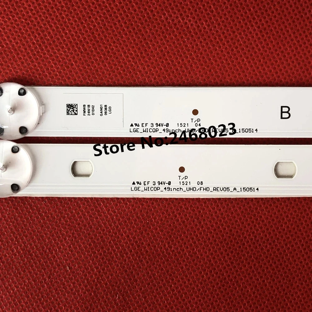 Светодиодная подсветка для LG 49UH610A 49UH6100 49LF5100 49UH6030 49UF640V 49UF6407 49UF640 49LF510V 8 шт. |