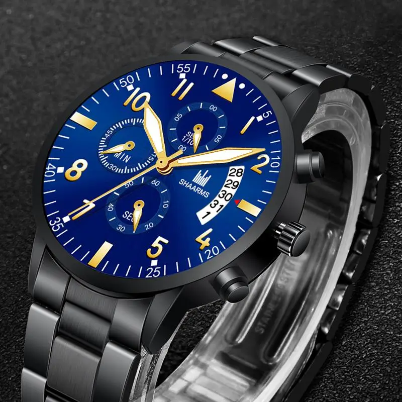 2019 золотые деловые часы для мужчин роскошные кварцевые наручные из нержавеющей