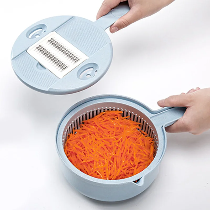 8 в 1 овощерезка синий мандолин картофель овощечистка морковь лук Терка ситечко